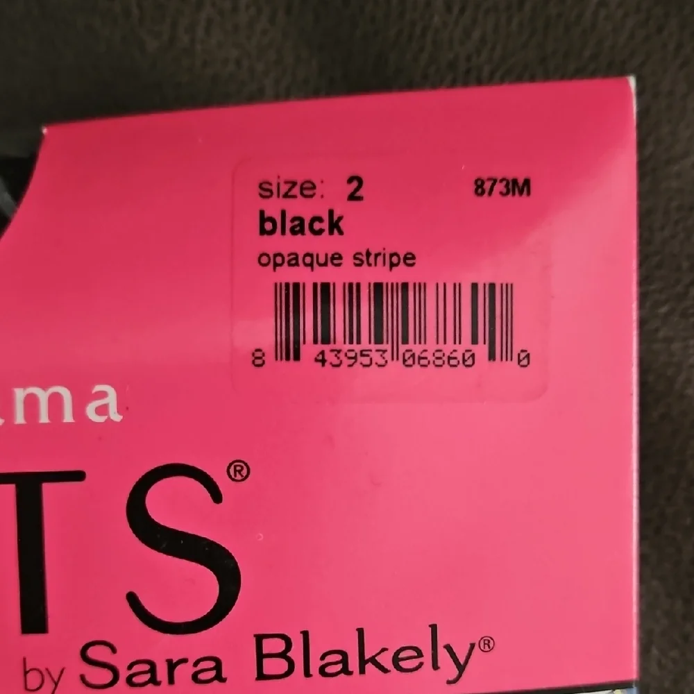 ASSETS by Sara Blakely Opaque Stripe Black Maternity Tights